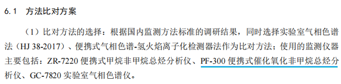《固定污染源廢氣總烴、甲烷和非甲烷總烴的測定便攜式催化氧化-氫火焰離子化檢測器法》